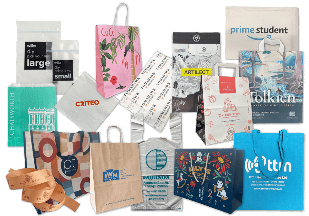 test1a Printed Carrier Bags