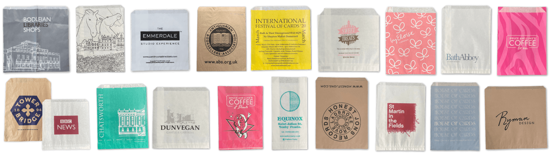 Counter Paper Bags Printed Carrier Bags