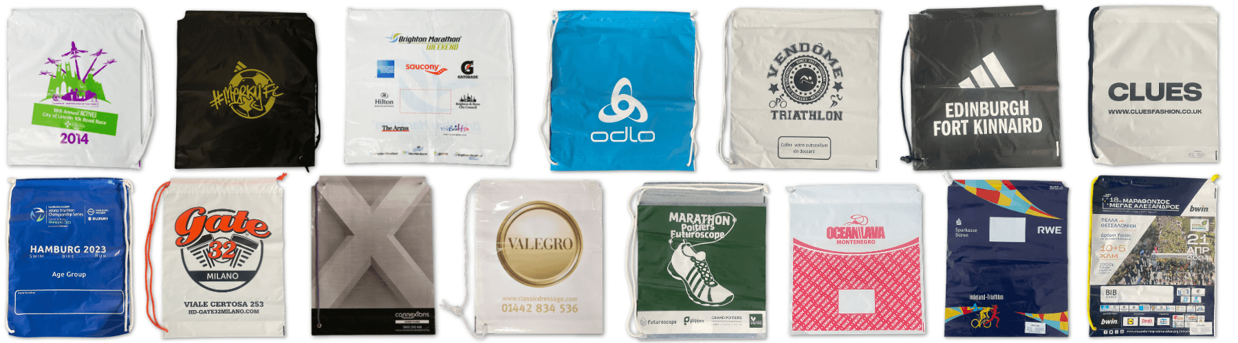 Duffle Handle Polythene Carrier Bags Printed Carrier Bags
