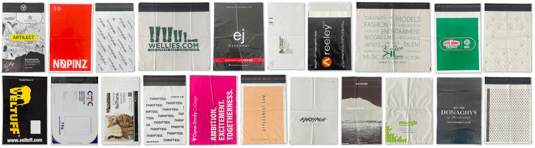 Polythene Mailing Bags Printed Carrier Bags