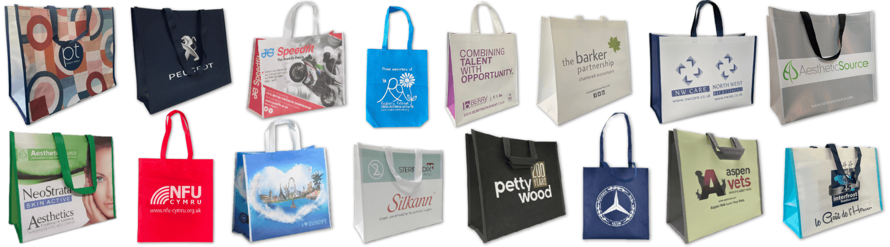 Non Woven PP Bags Printed Carrier Bags