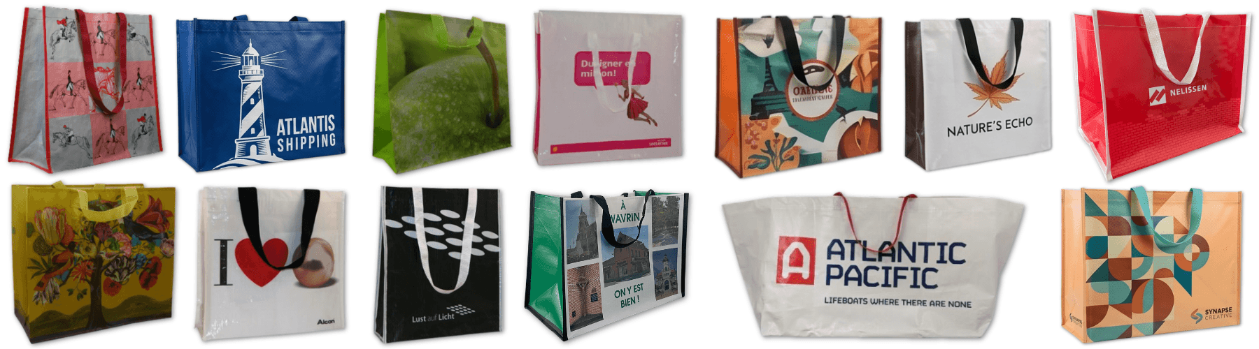 Woven PP Bags Printed Carrier Bags