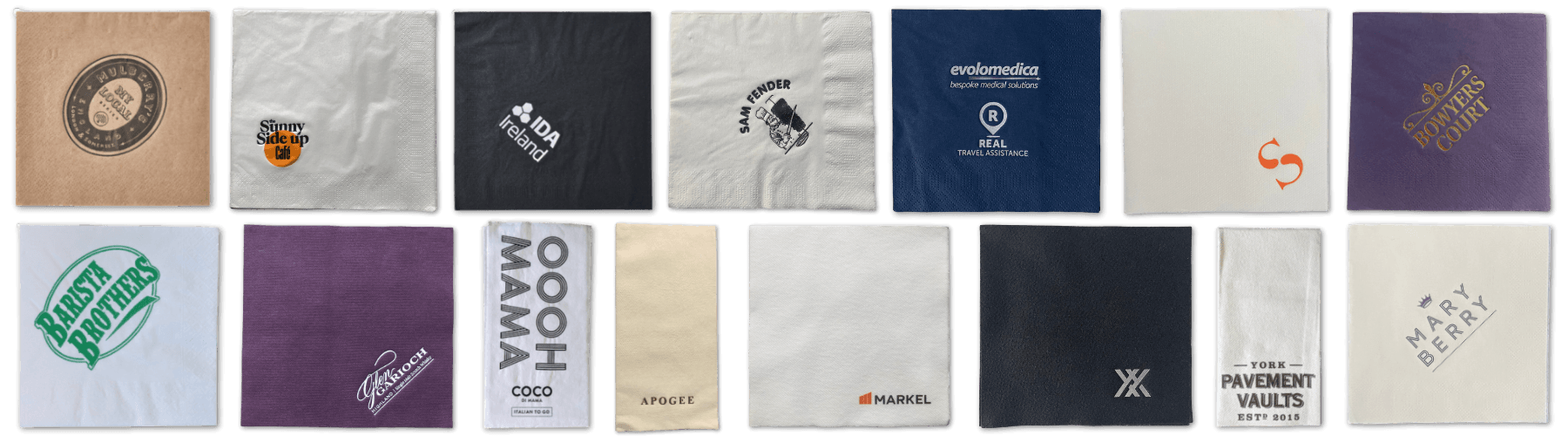 Printed Paper Napkins Printed Carrier Bags